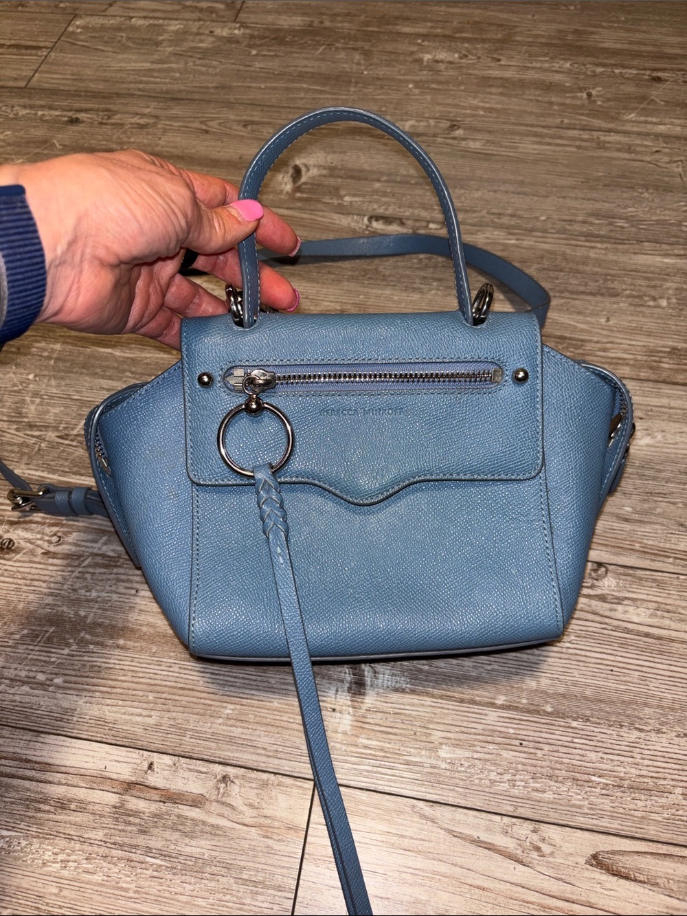 Rebecca Minkoff gabby leather satchel with handle and cross body strap